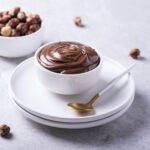 Homemade cream with hazelnuts